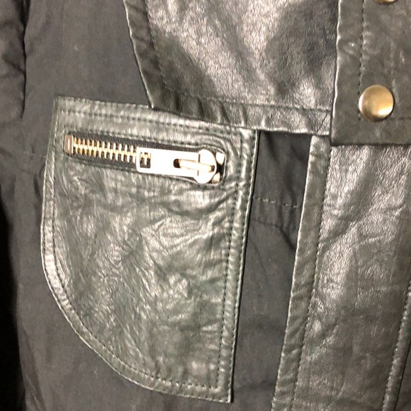 YIGAL AZROUEL Mens Leather and cotton Jacket Size L - Picture 5 of 10